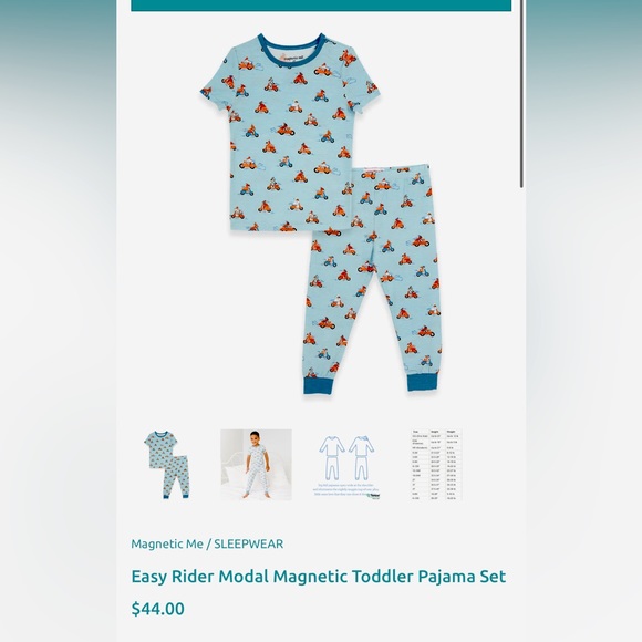 Modal Magnetic Short Sleeve Toddler Pajamas - Boba Beau-tea main image 0